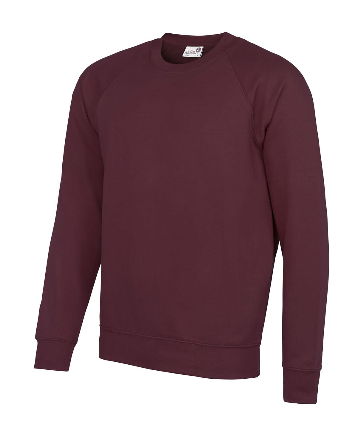 AWDis Academy Senior Academy raglan sweatshirt AC001 - Academy Burgundy - Customisable Sweatshirts