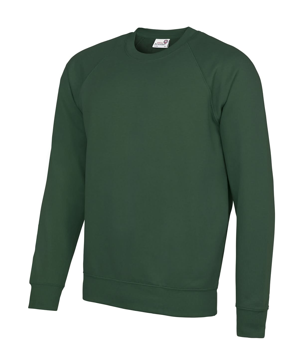 AWDis Academy Senior Academy raglan sweatshirt AC001 - Academy Green - Customisable Sweatshirts