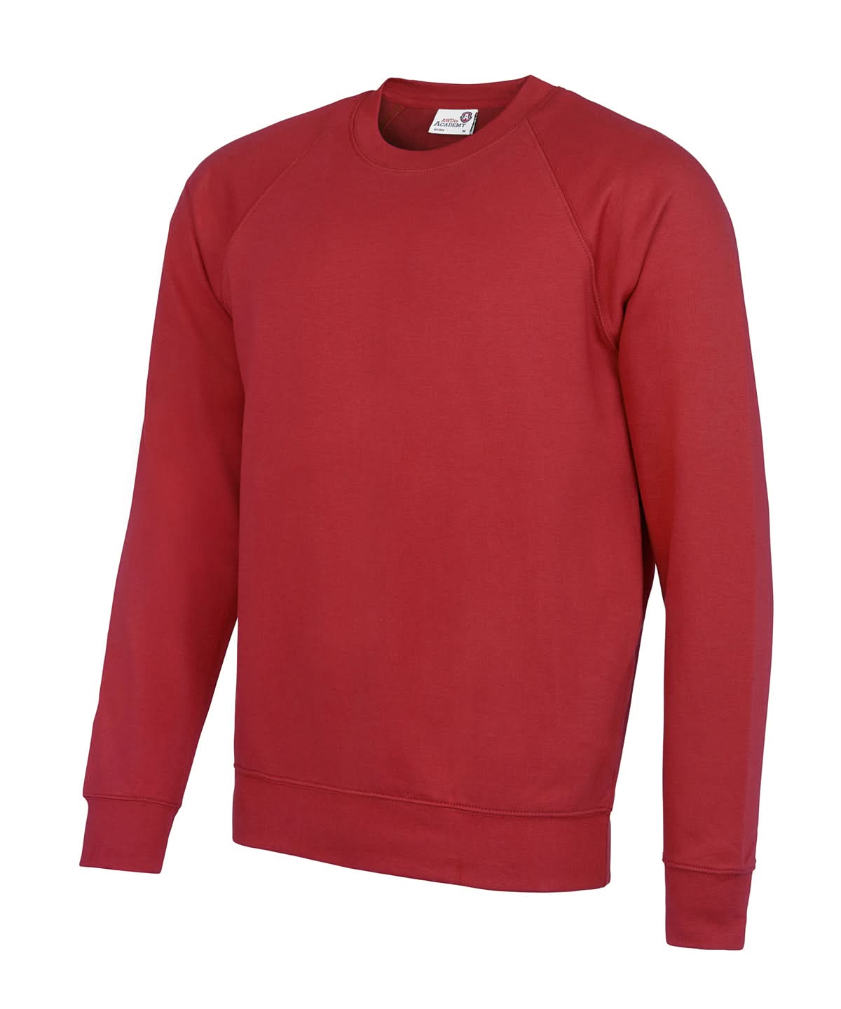 AWDis Academy Senior Academy raglan sweatshirt AC001 - Academy Red - Customisable Sweatshirts