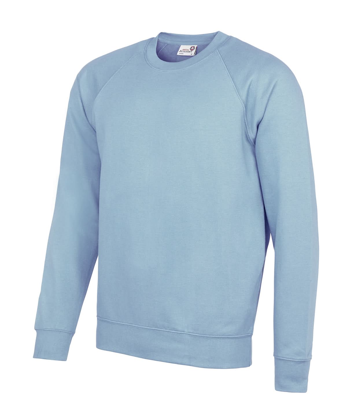 AWDis Academy Senior Academy raglan sweatshirt AC001 - Academy Sky - Customisable Sweatshirts