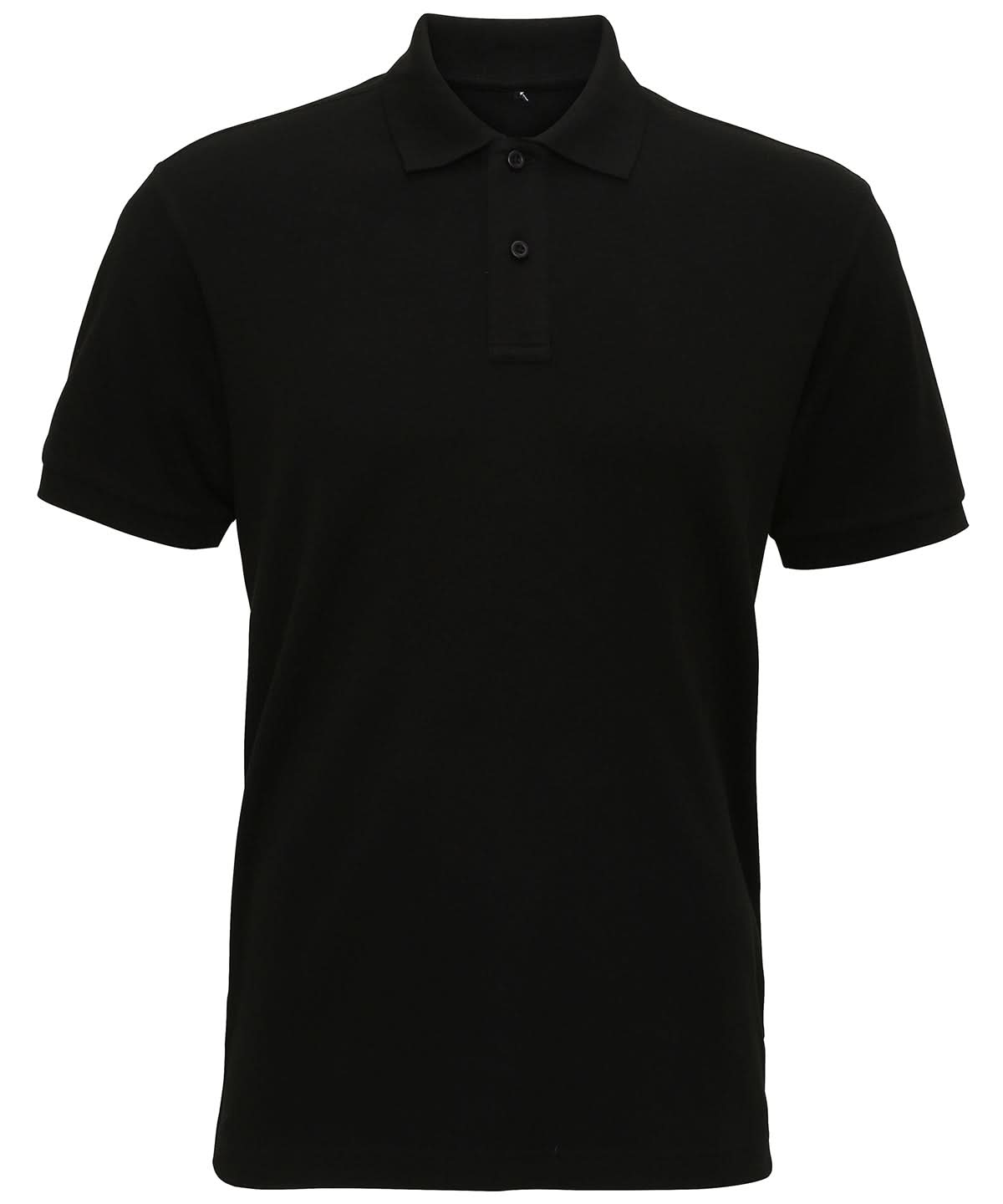 Asquith & Fox Mens super smooth knit polo AQ005 - Black - Customisable Polos