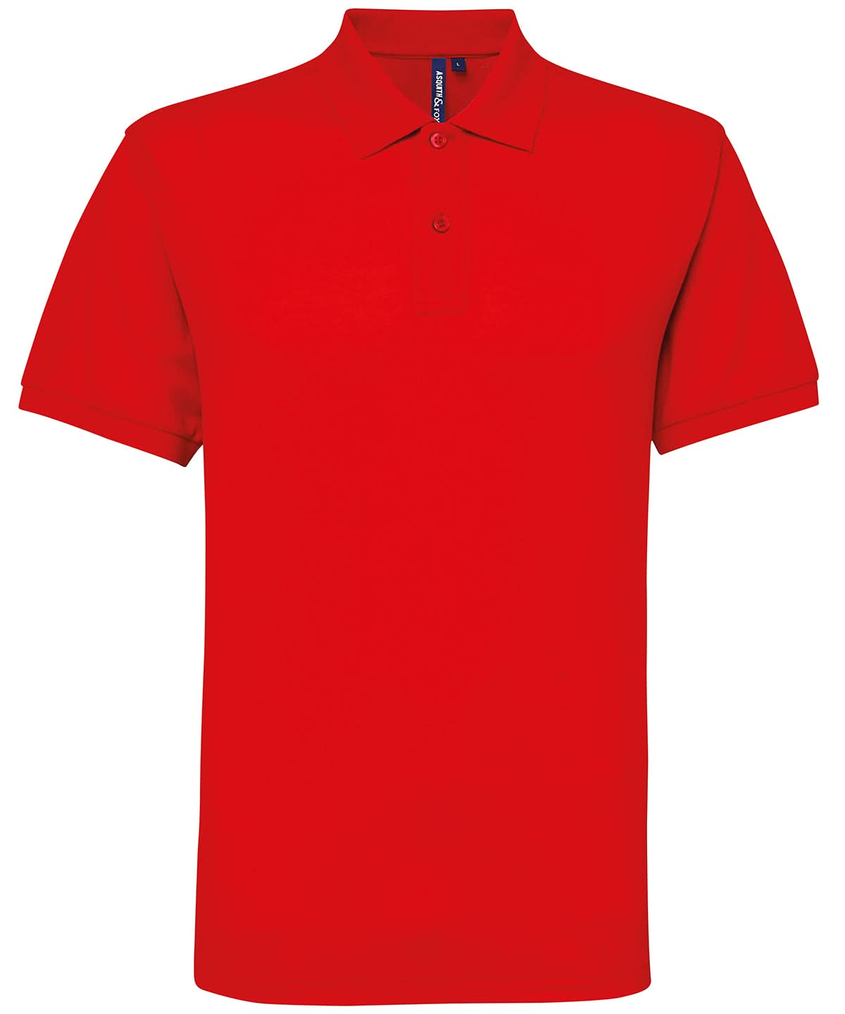 Asquith & Fox Asquith Fox Mens polycotton blend polo Red AQ015 - Red - Customisable Polos