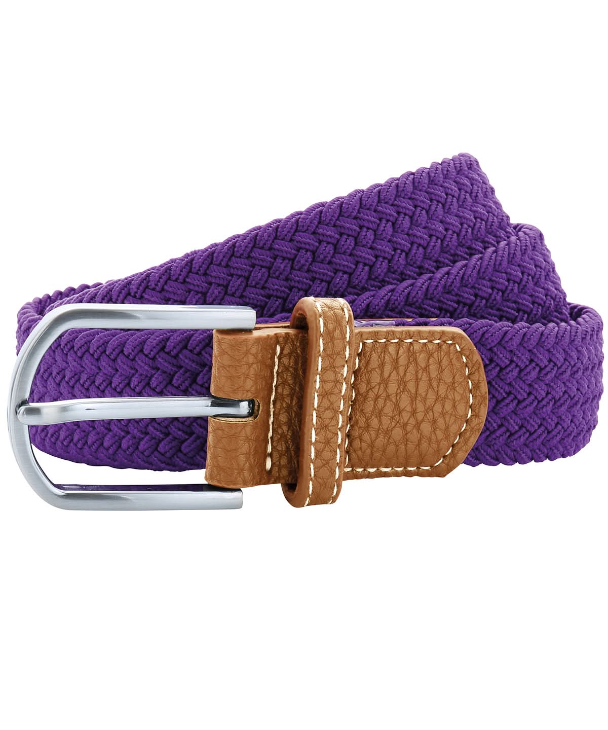 Asquith & Fox Braid stretch belt AQ900 - Purple One size - Customisable Belts