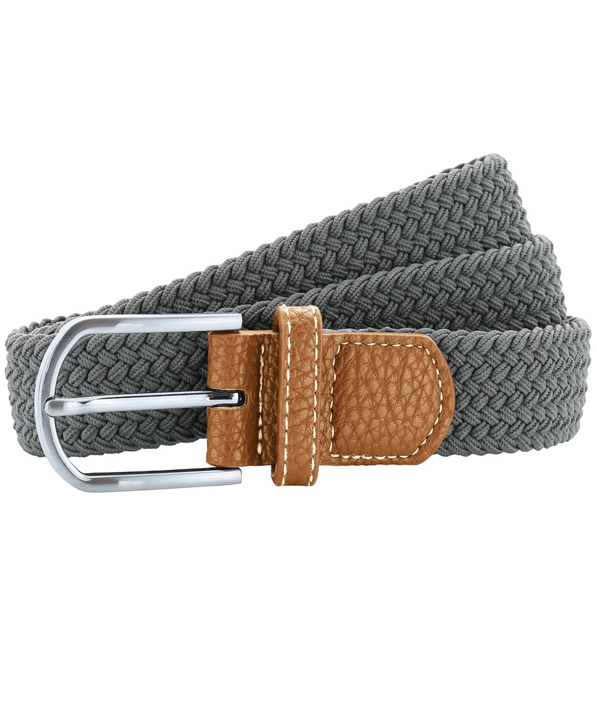 Asquith & Fox Braid stretch belt AQ900 - Slate One size - Customisable Belts