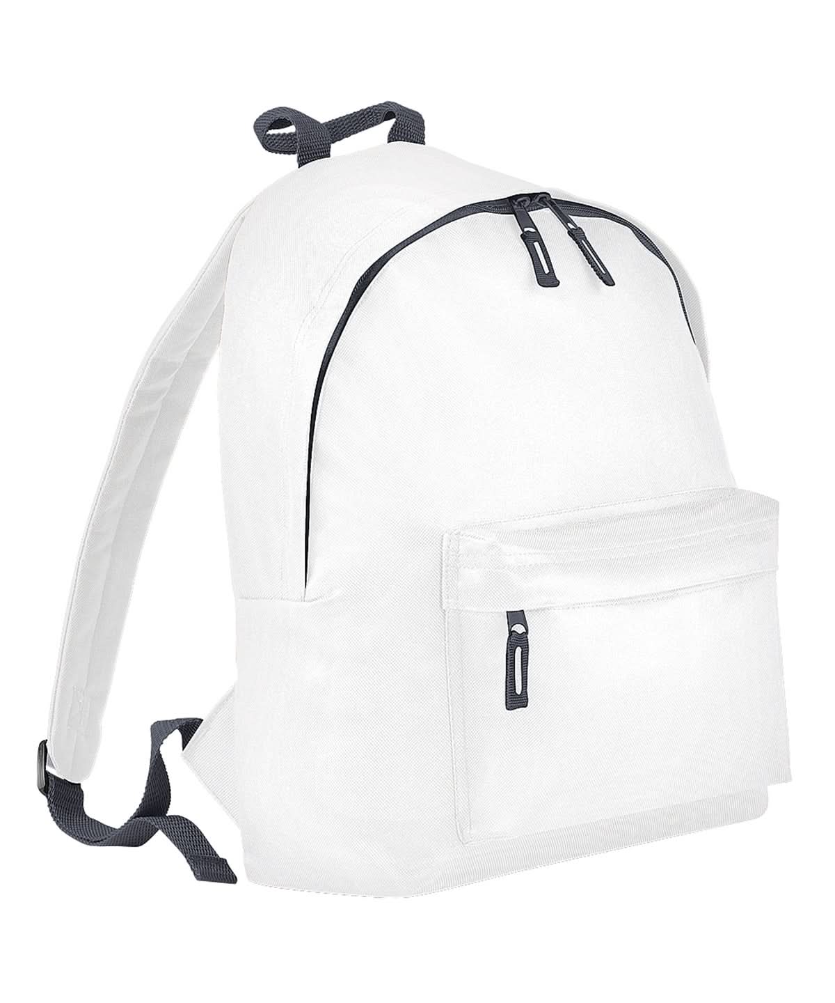 Bagbase Junior fashion backpack B125J - White Graphite Grey One size - Customisable Bags