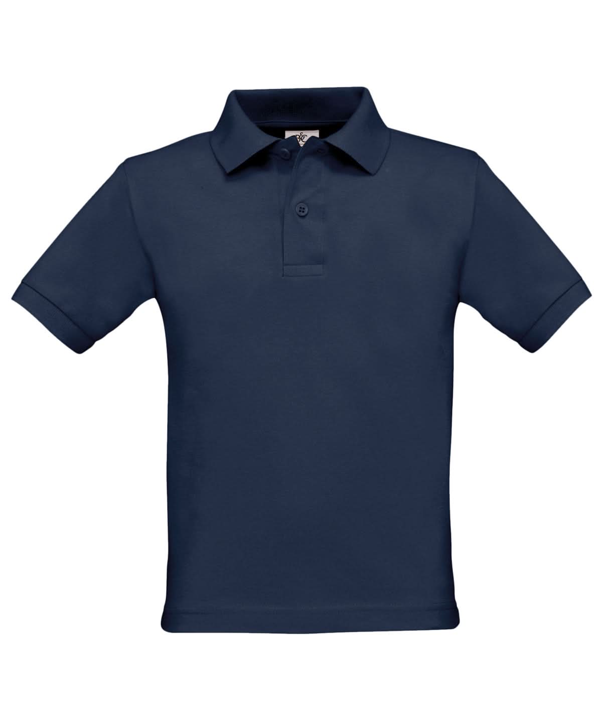 B&C Collection Safran Kids B301B - Navy - Customisable Polos