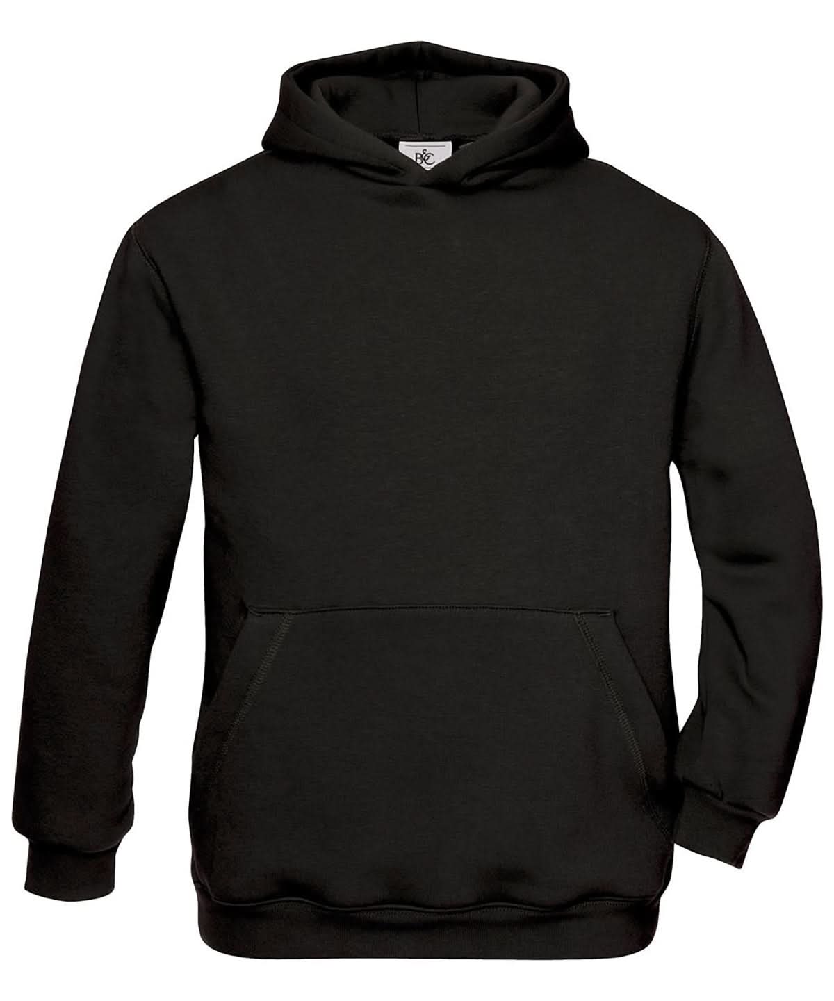 B&C Collection Hooded kids B420B - Black - Customisable Hoodies