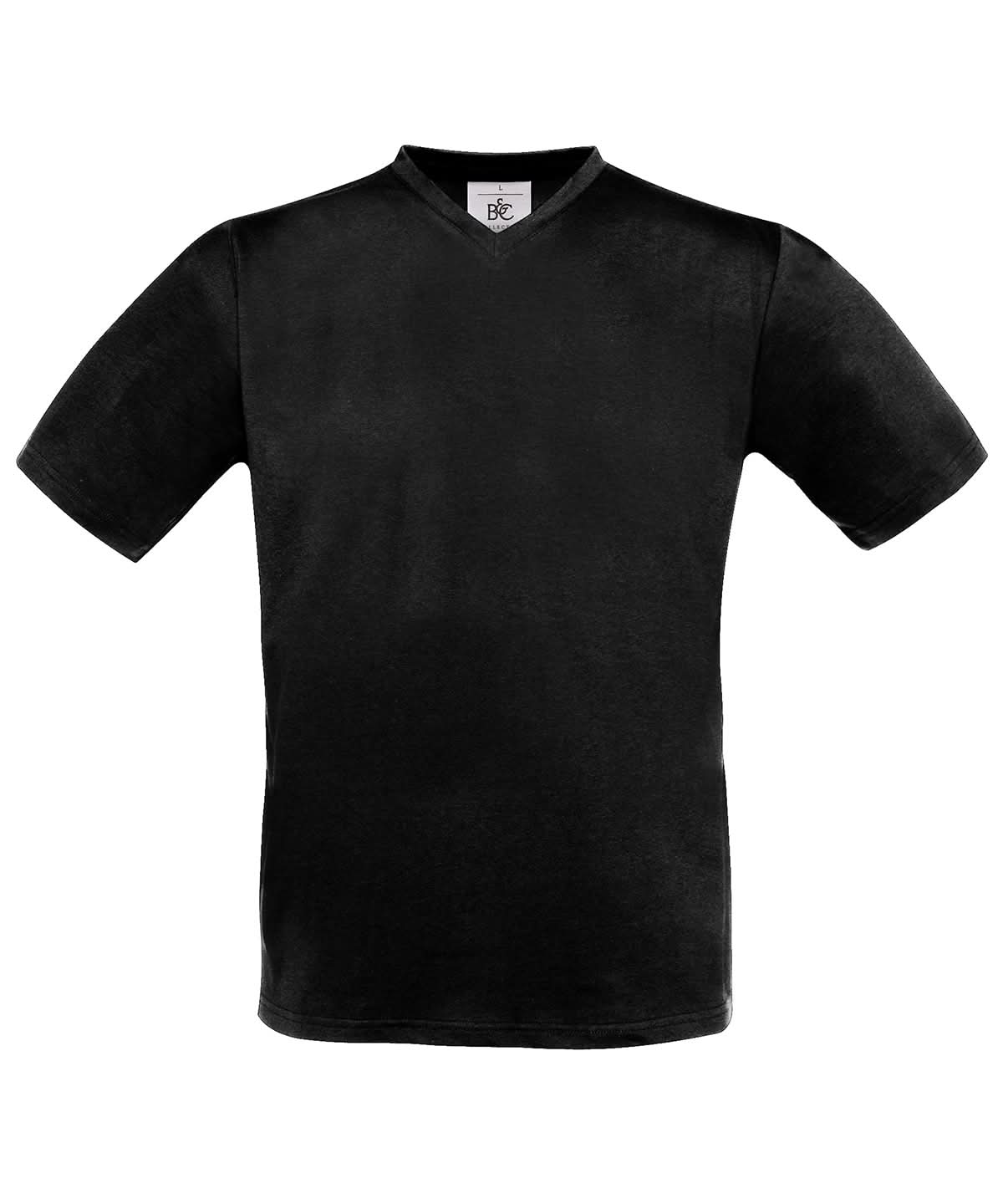 B&C Collection Exact v neck BA108 - Black - Customisable T-Shirts