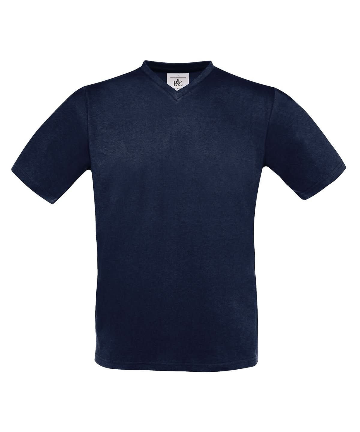 B&C Collection Exact v neck BA108 - Navy - Customisable T-Shirts