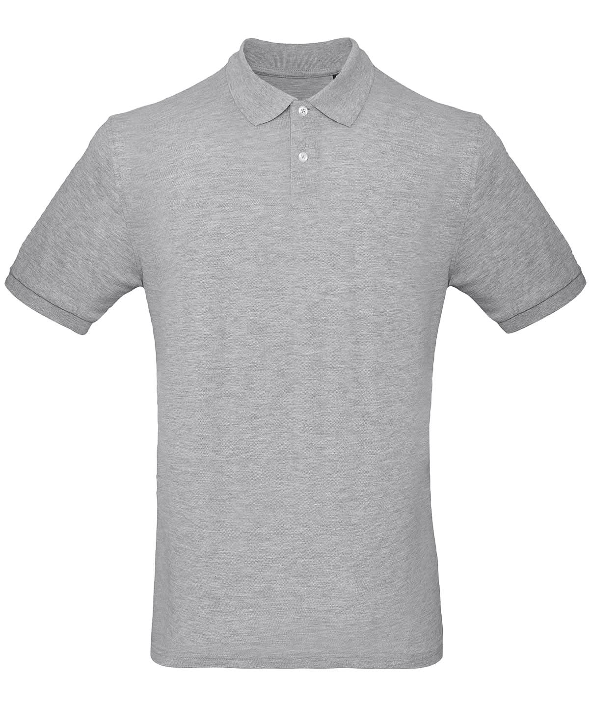 B&C Collection Inspire Polo men Heather Grey BA260 - Heather Grey - Customisable Polos