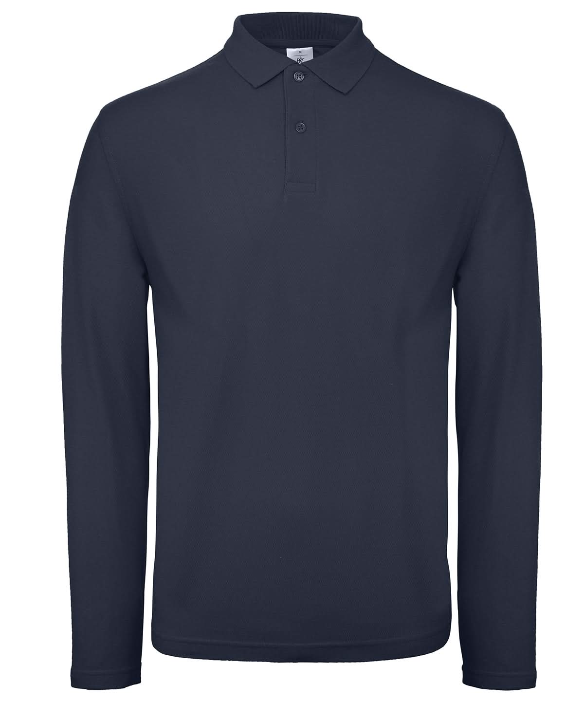 B&C Collection ID001 LSL BA290 - Navy - Customisable Polos