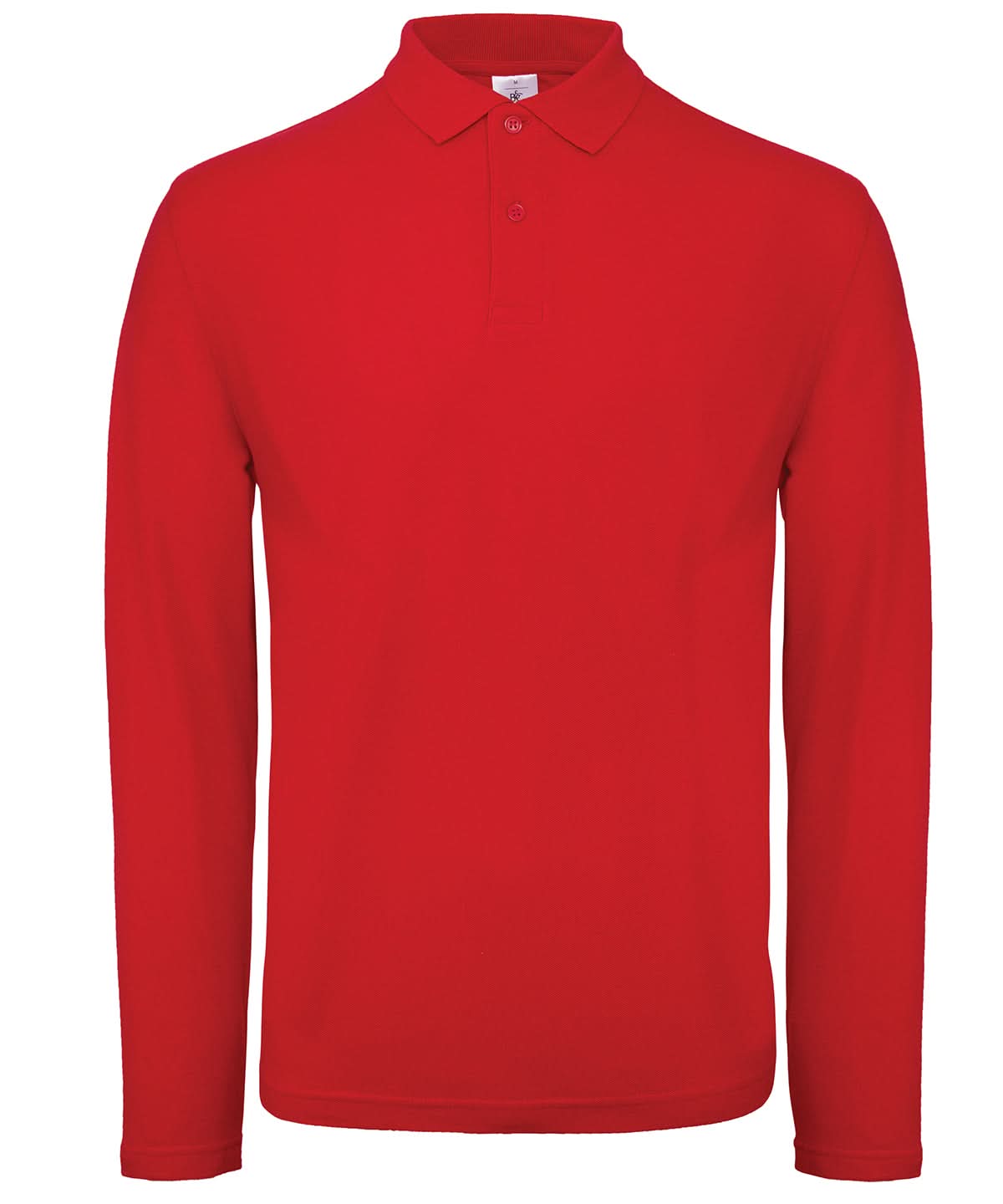 B&C Collection ID001 LSL BA290 - Red - Customisable Polos
