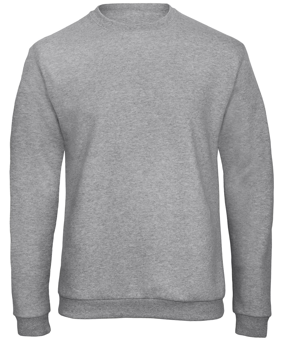 B&C Collection ID202 5050 sweatshirt BA409 - Heather Grey - Customisable Sweatshirts