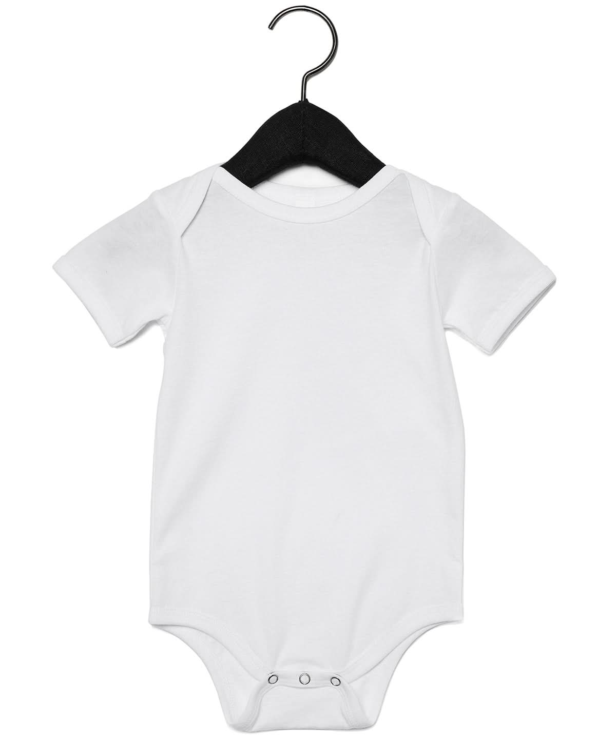 Bella Canvas Baby Jersey short sleeve one piece be209 - White - Customisable Bodysuits