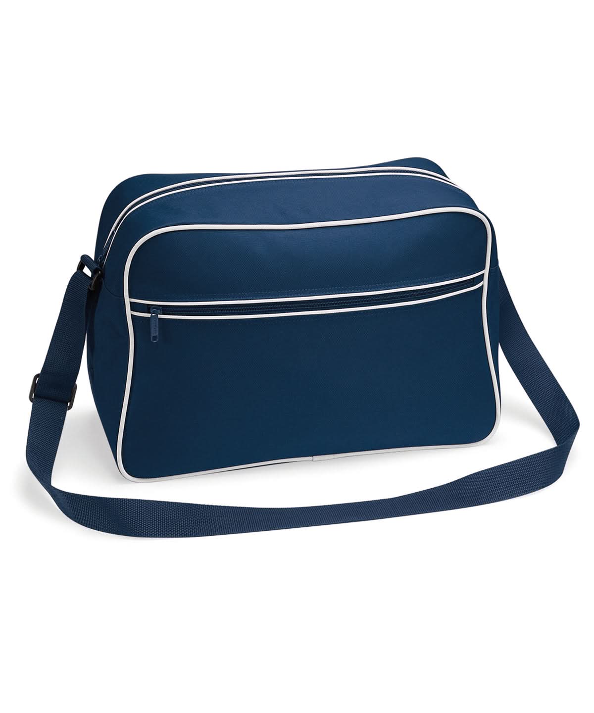 Bagbase Retro shoulder bag BG014 - French Navy White One size - Customisable Bags