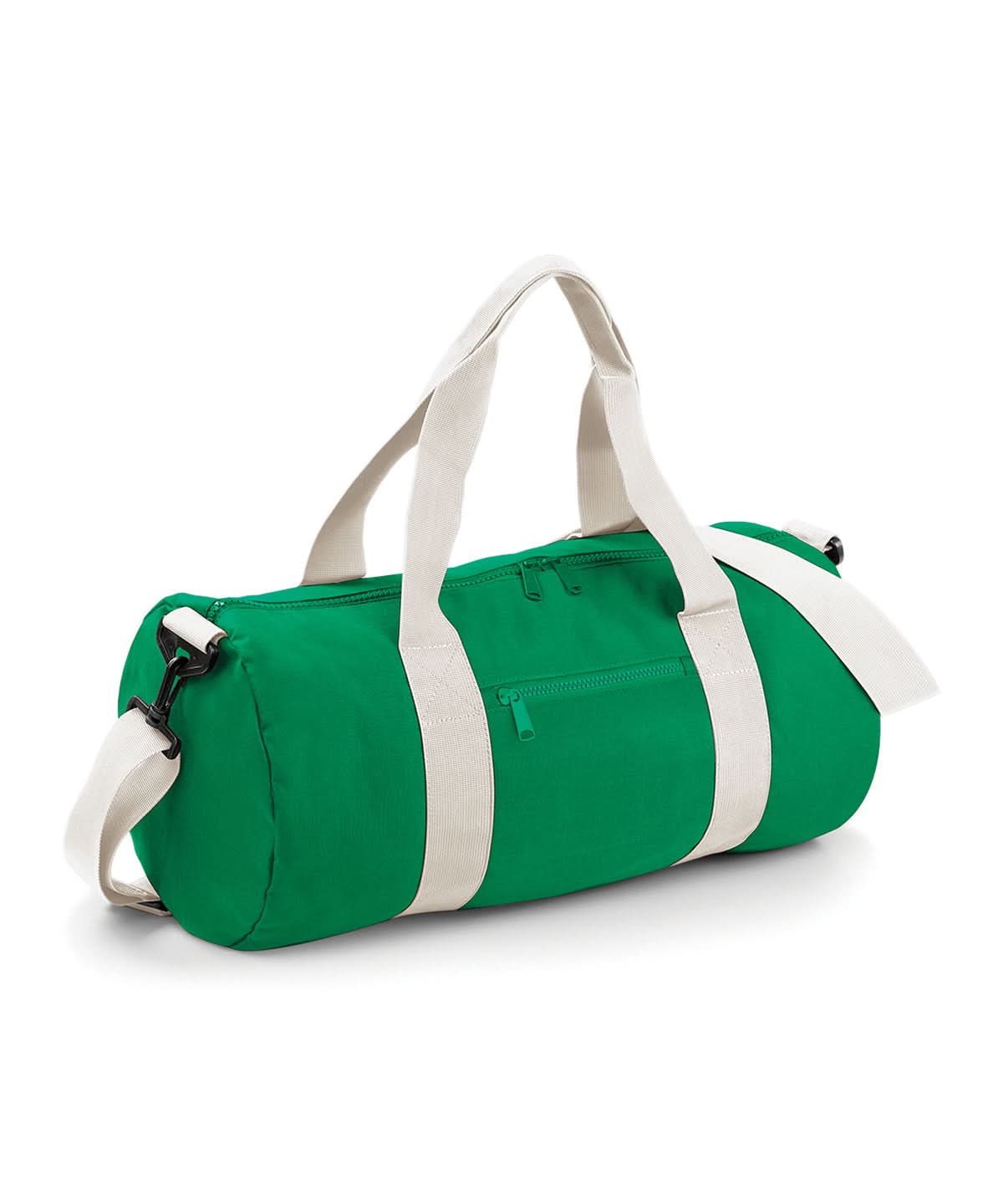 Bagbase Original barrel bag BG140 - Kelly Green Off White One size - Customisable Bags
