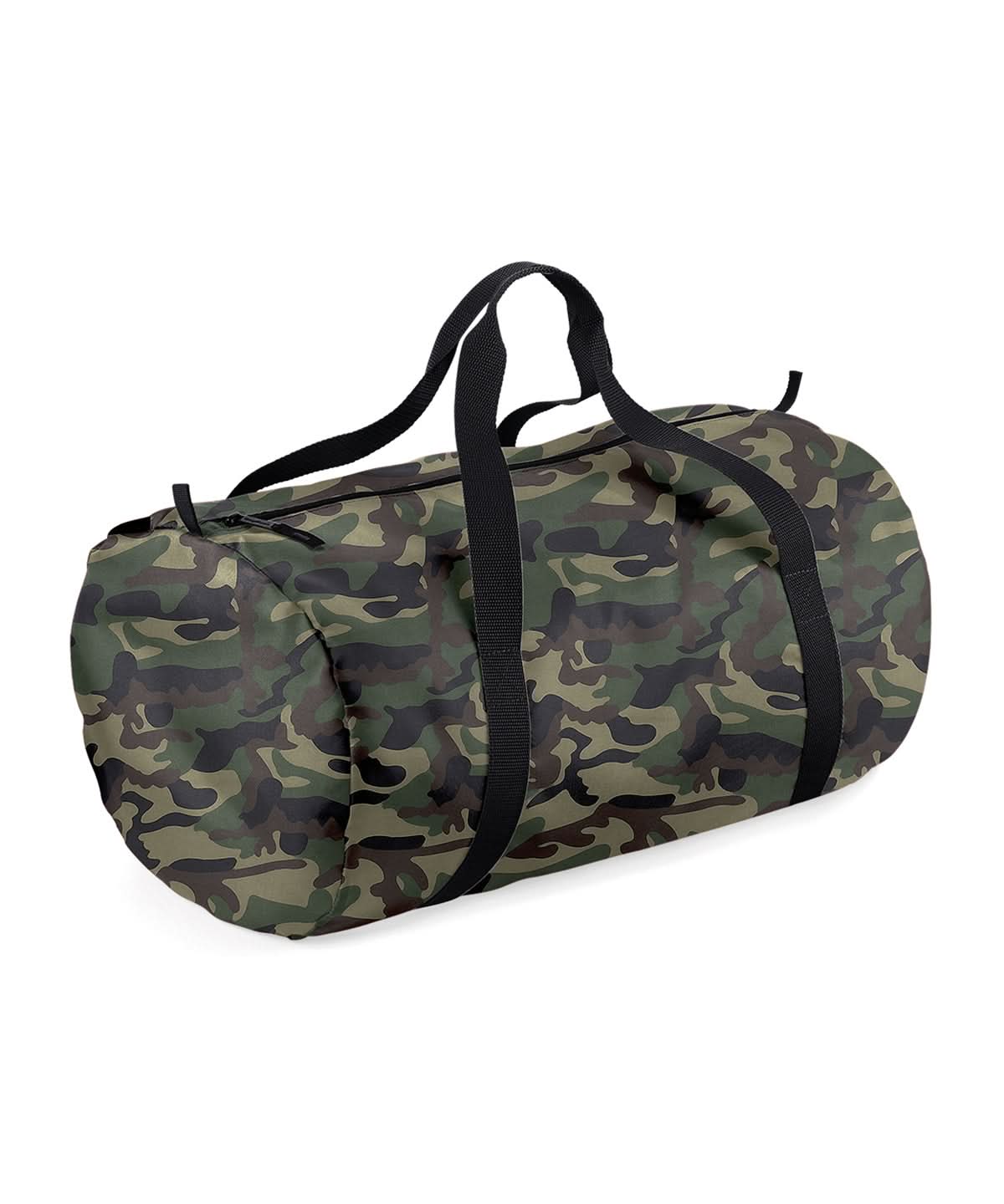 Bagbase Packaway barrel bag BG150 - Jungle Camo Black One size - Customisable Bags