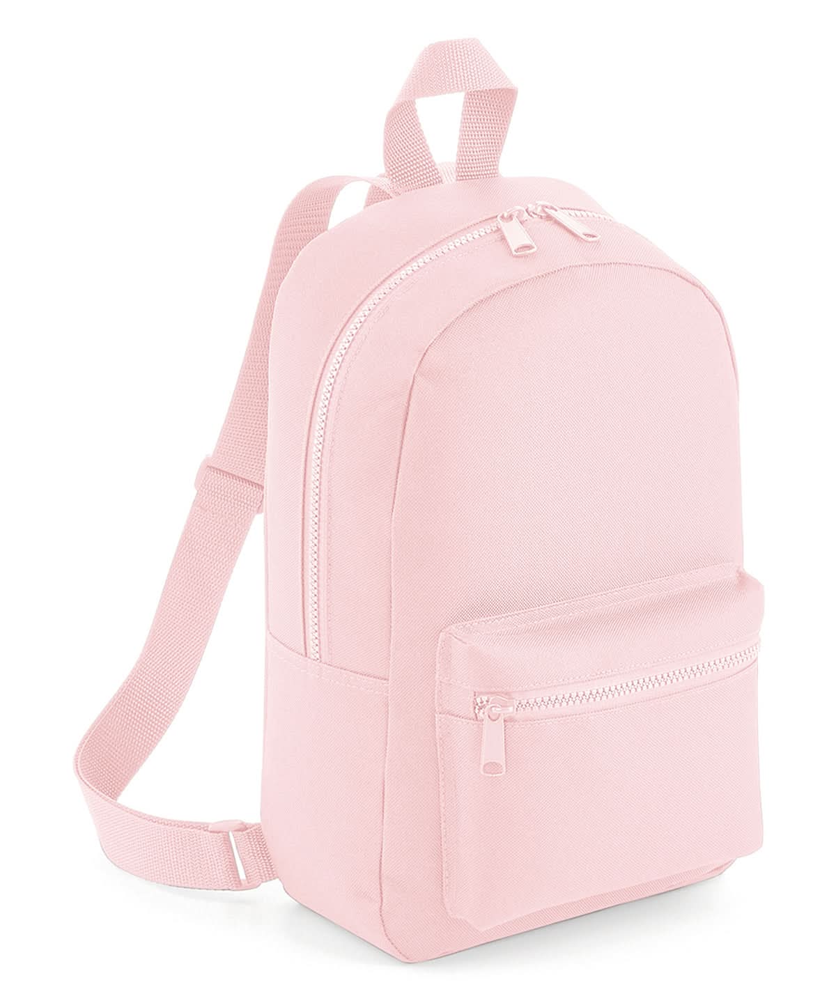 Bagbase Mini essential fashion backpack BG153 - Powder Pink One size - Customisable Bags
