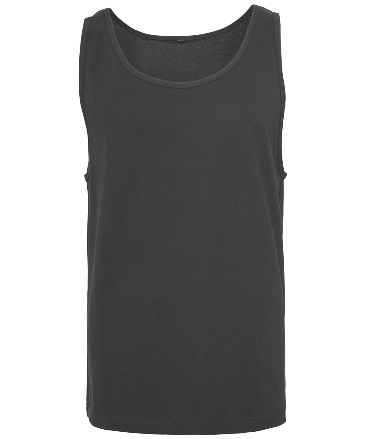 Build Your Brand BYB Jersey big tank BY003 - Black - Customisable T-Shirts