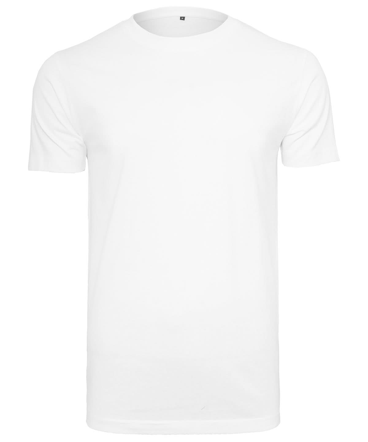 Build Your Brand BYB T shirt round neck White BY004 - White - Customisable T-Shirts