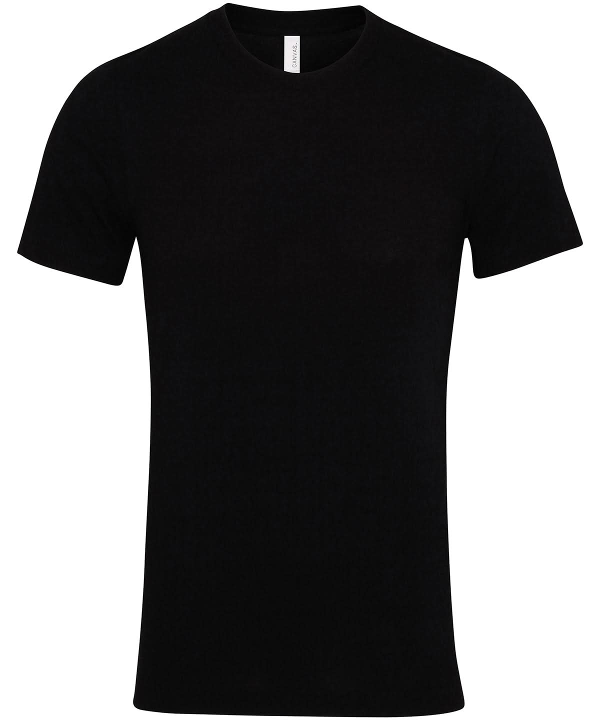 Bella Canvas Unisex Jersey crew neck t shirt Black CV001 - Black - Customisable T-Shirts