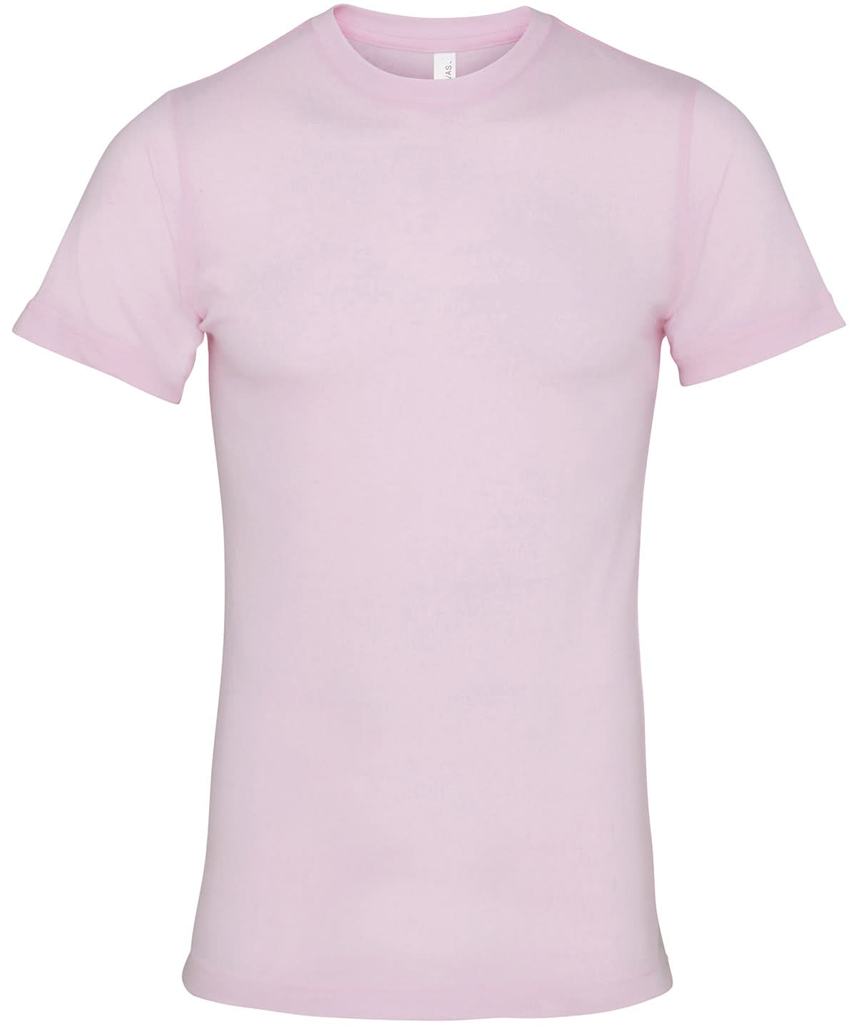 Bella Canvas Unisex Jersey crew neck t shirt Soft Pink CV001 - Soft Pink - Customisable T-Shirts