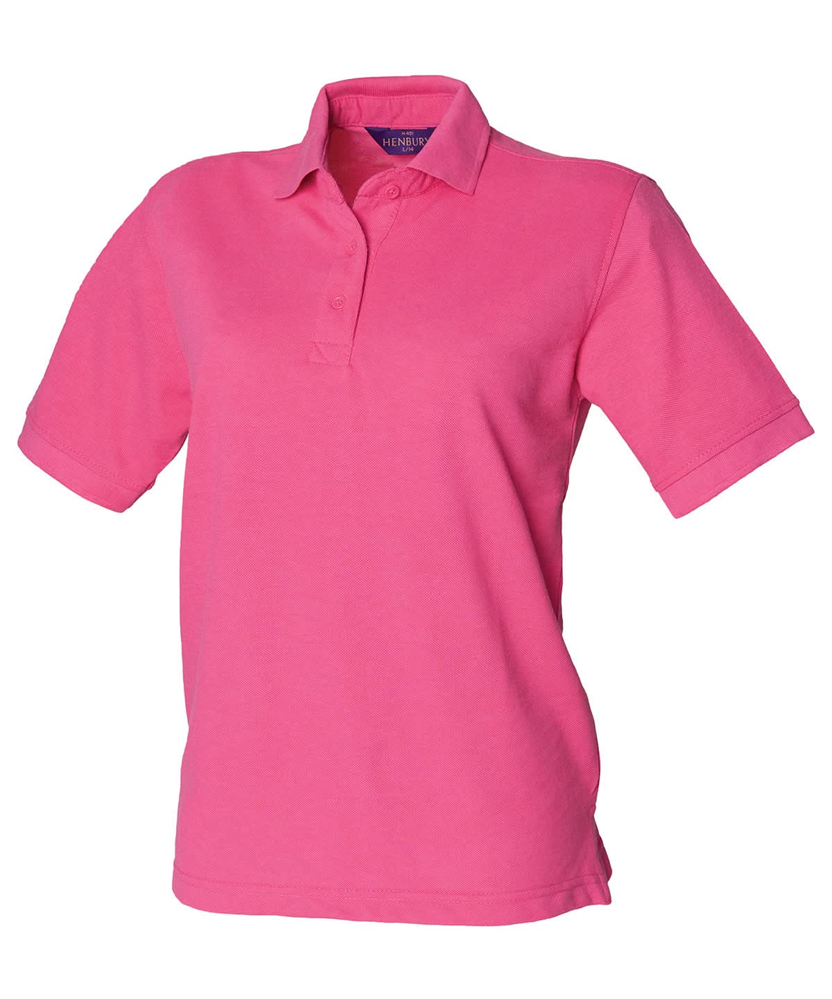 Henbury WomenS 6535 Polo Shirt HB401 - Fuchsia - Customisable Polos