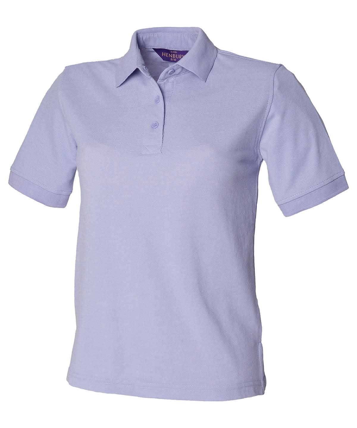 Henbury WomenS 6535 Polo Shirt HB401 - Lavender - Customisable Polos