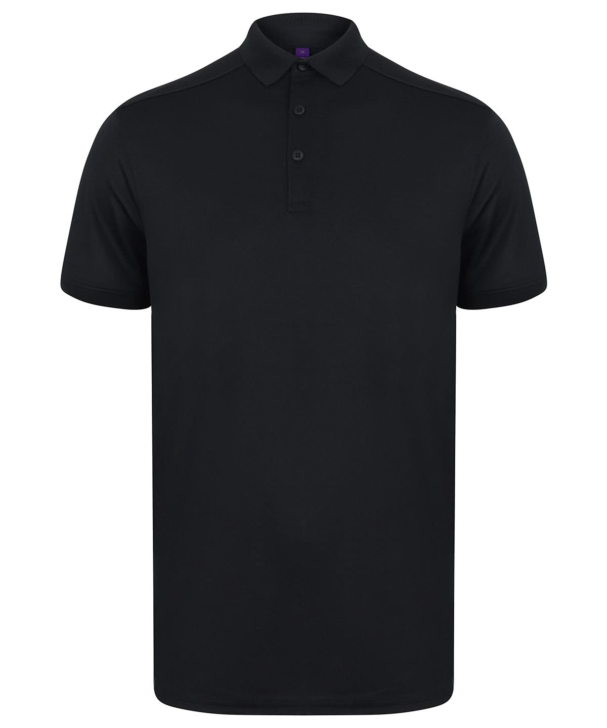 Henbury Stretch Polo Shirt With Wicking Finish Slim Fit HB460 - Navy* - Customisable Polos