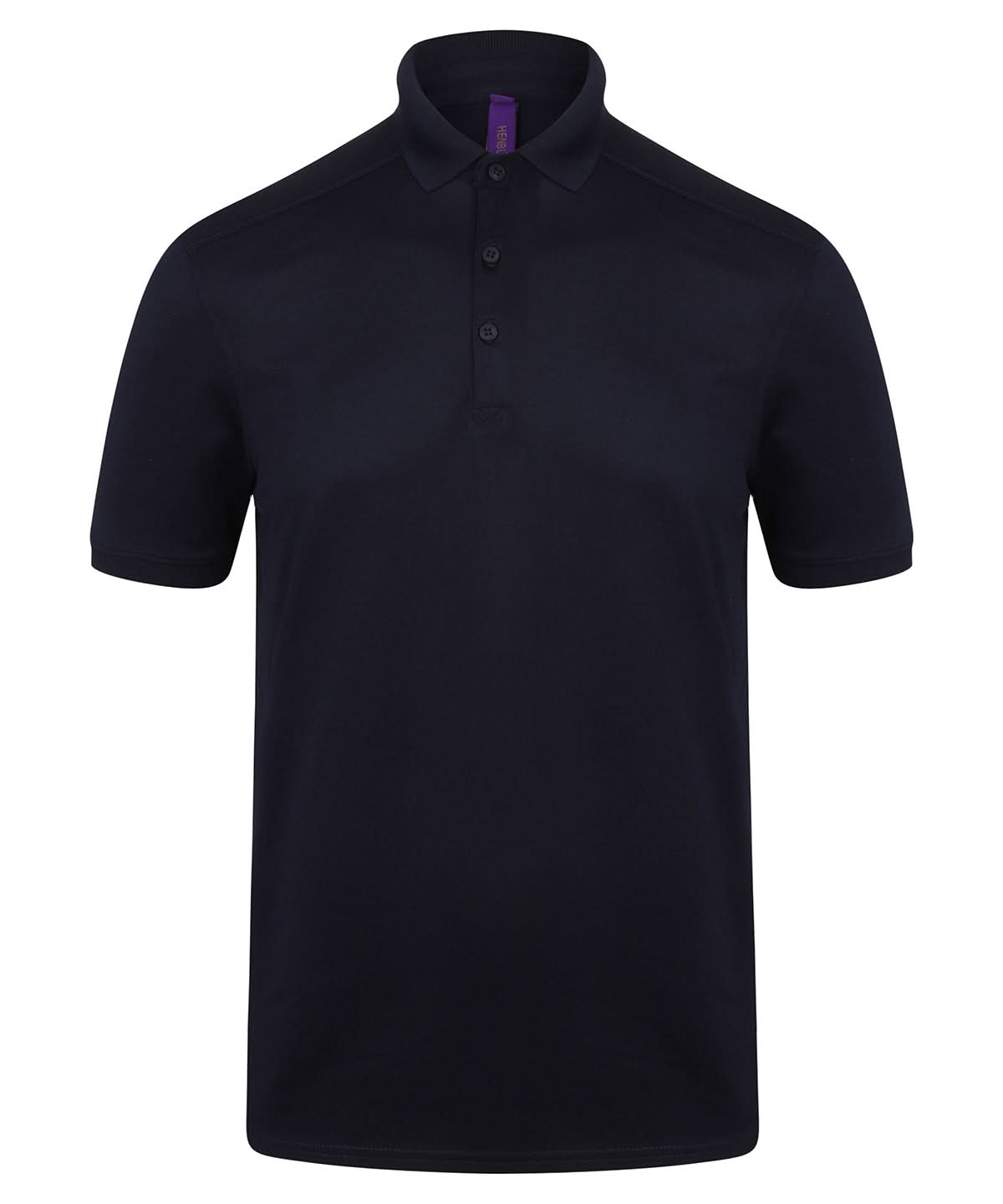 Henbury Stretch Polo Shirt With Wicking Finish Slim Fit HB460 - Oxford Navy* - Customisable Polos