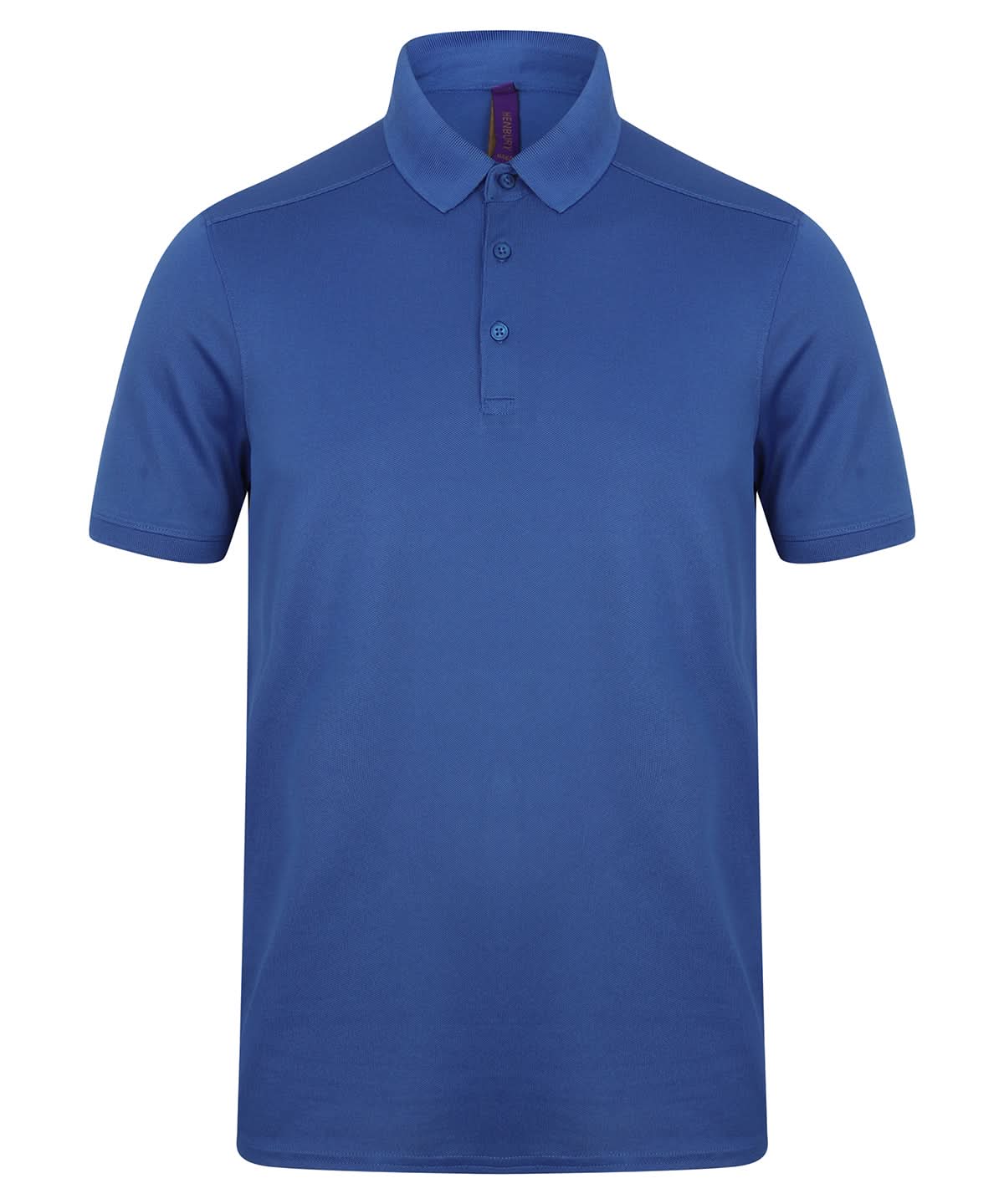 Henbury Stretch Polo Shirt With Wicking Finish Slim Fit HB460 - Royal - Customisable Polos