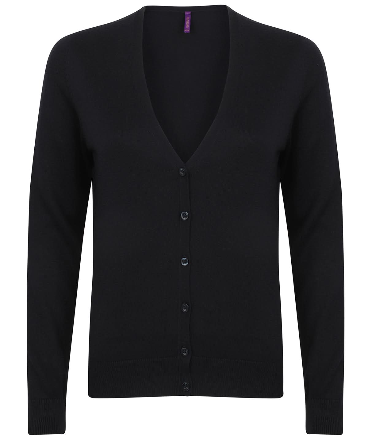 Henbury WomenS V Neck Cardigan HB726 - Navy - Customisable Cardigans