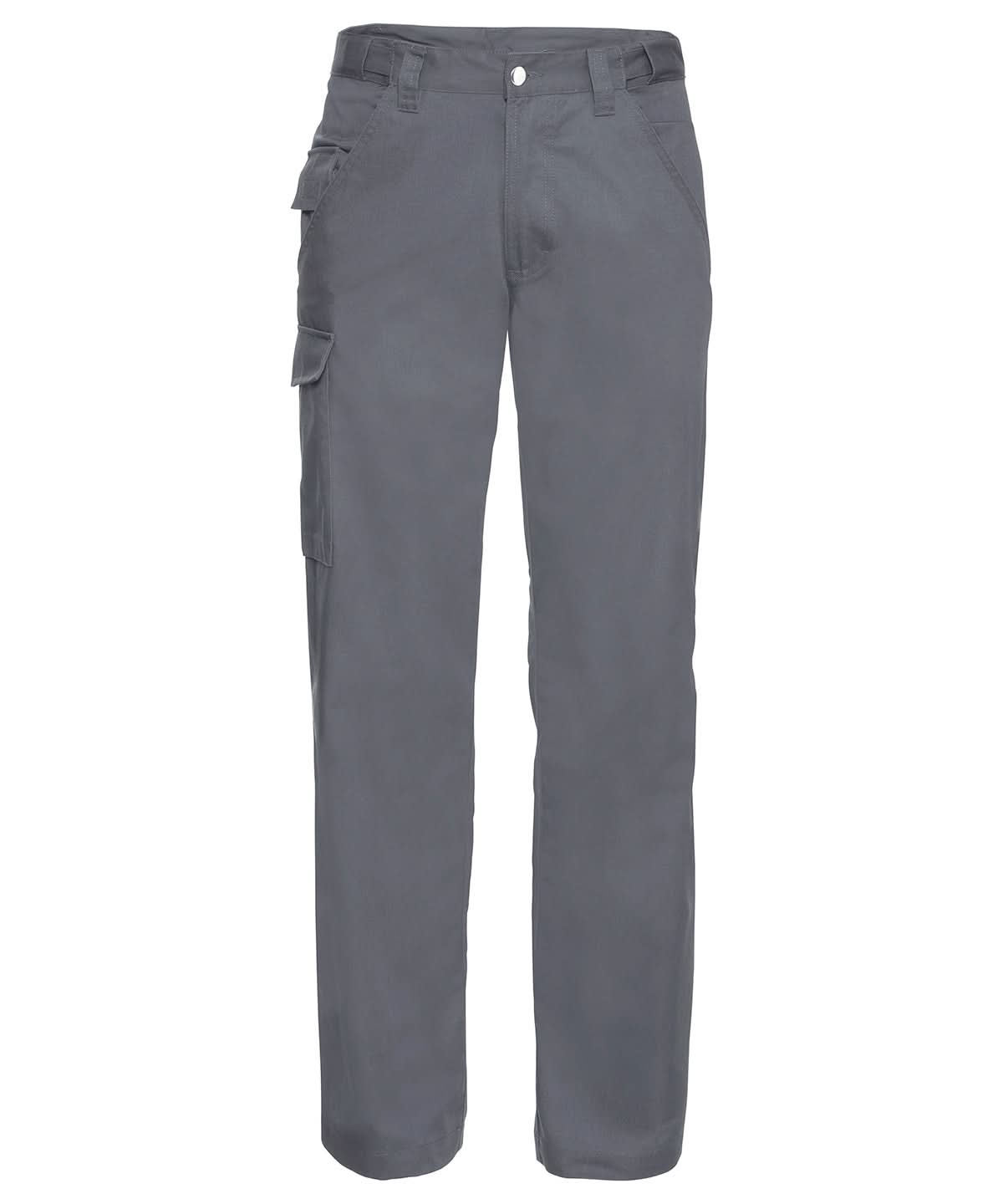 Russell Europe Polycotton twill workwear trousers J001M - Convoy Grey - Customisable Trousers