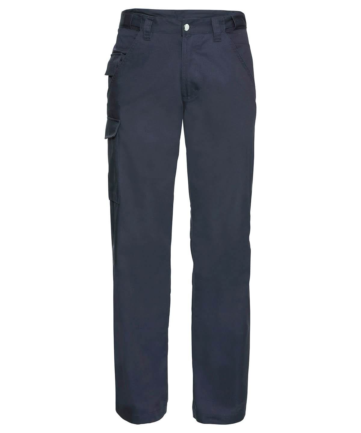 Russell Europe Polycotton twill workwear trousers J001M - French Navy - Customisable Trousers