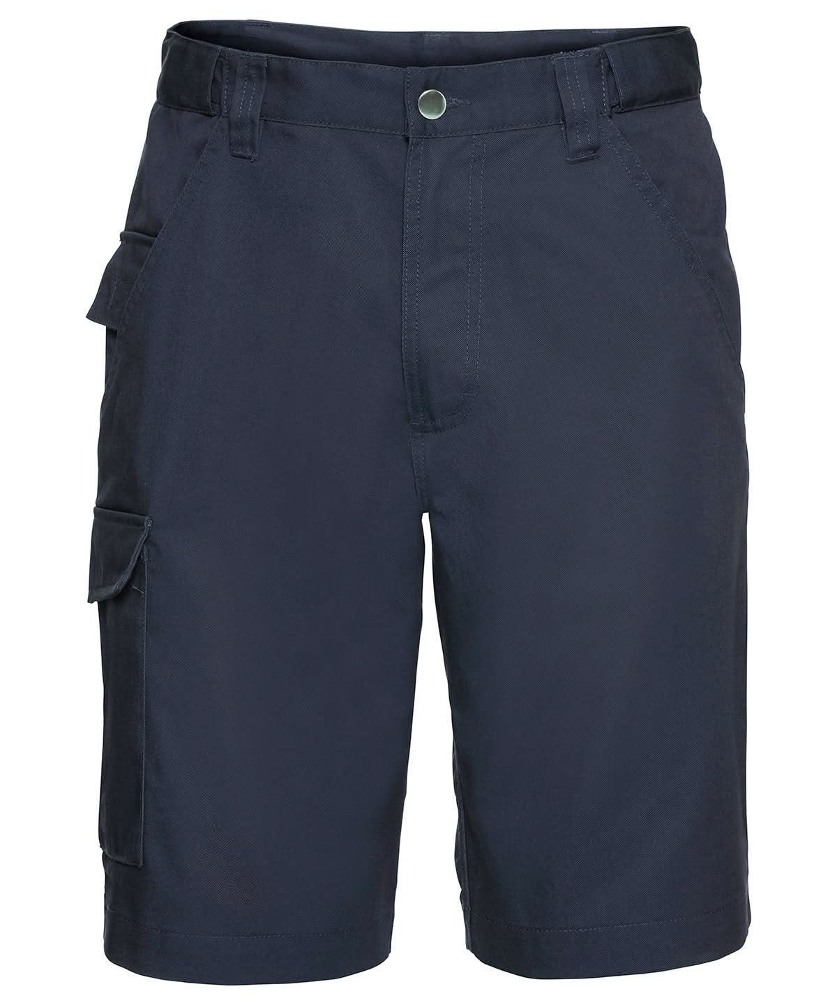 Russell Europe Polycotton twill workwear shorts J002M - French Navy - Customisable Shorts