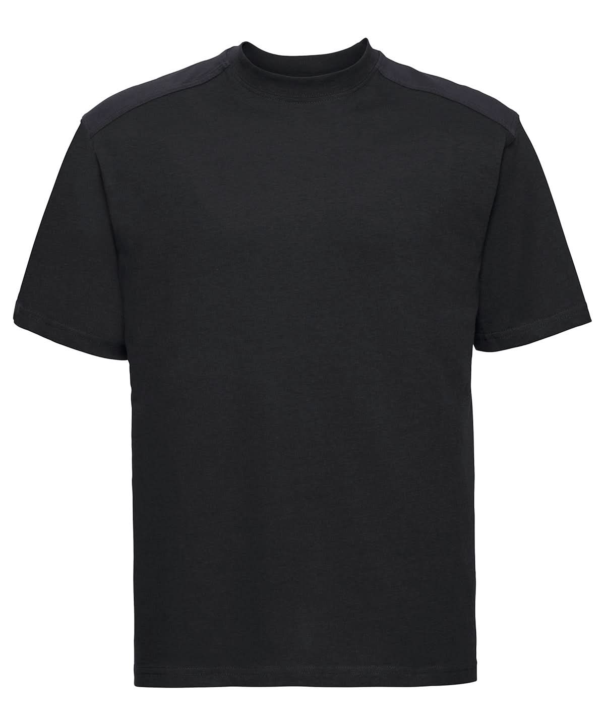 Russell Short Sleeve Europe Workwear t shirt J010M - Black - Customisable T-Shirts