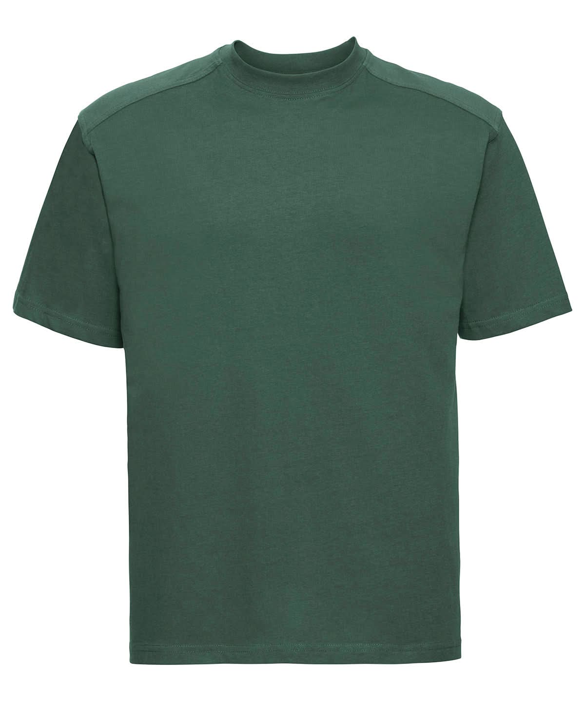 Russell Short Sleeve Europe Workwear t shirt J010M - Bottle Green - Customisable T-Shirts
