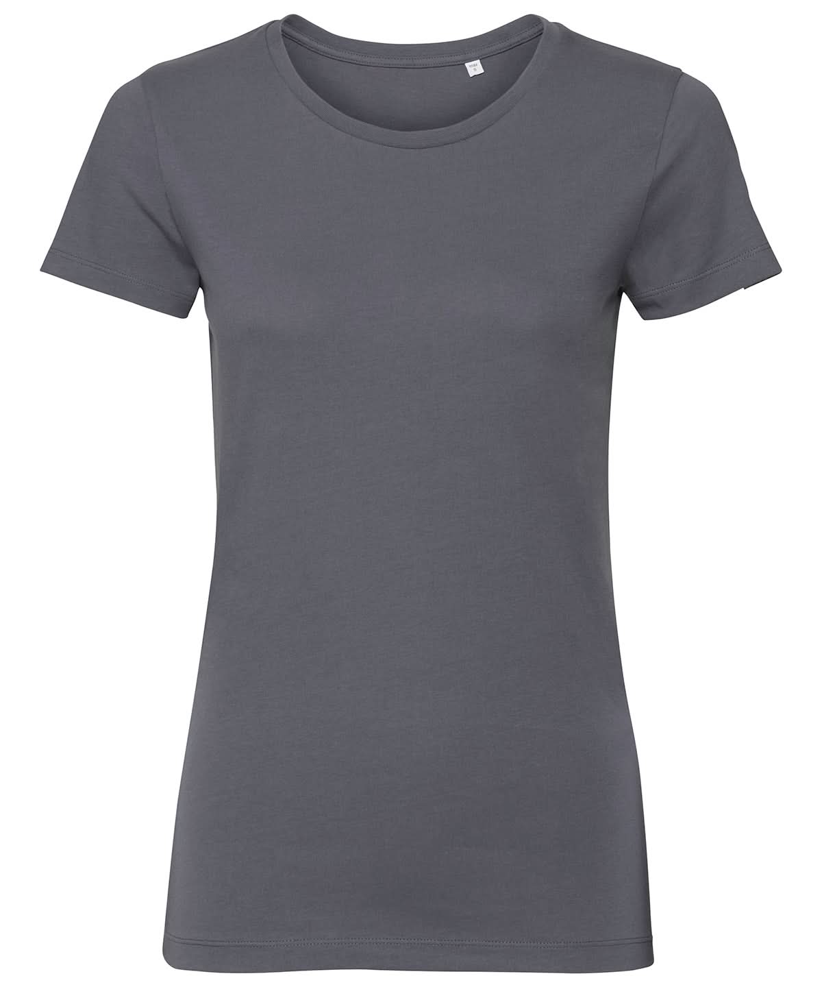 Russell Short Sleeve Europe Womens pure organic tee J108F - Convoy Grey - Customisable T-Shirts