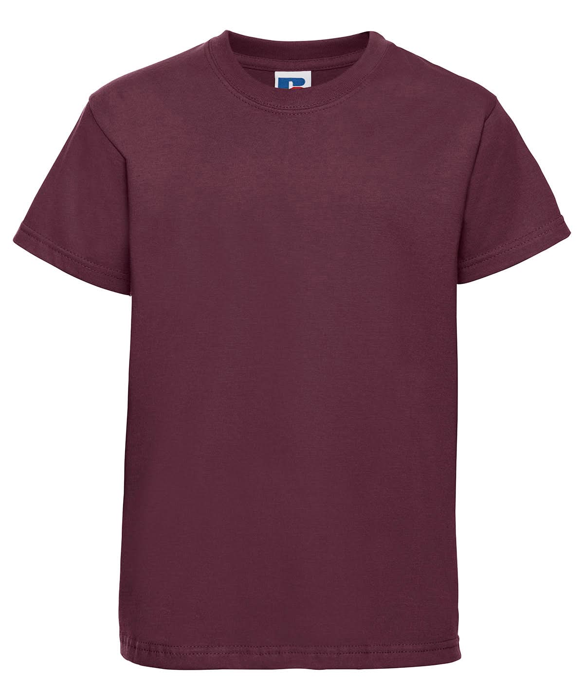 Russell Short Sleeve Europe Kids t shirt J180B - Burgundy - Customisable T-Shirts