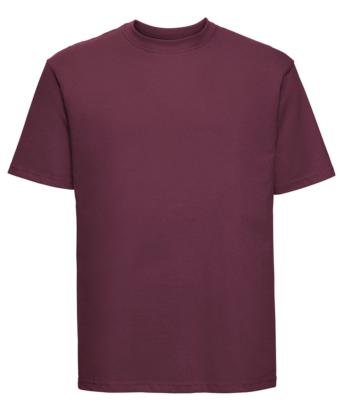 Russell Short Sleeve Europe Super Ringspun Classic T Shirt Burgundy J180M - Burgundy - Customisable T-Shirt