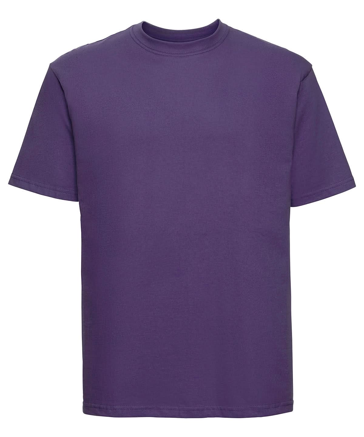 Russell Short Sleeve Europe Super Ringspun Classic T Shirt Purple J180M - Purple - Customisable T-Shirt