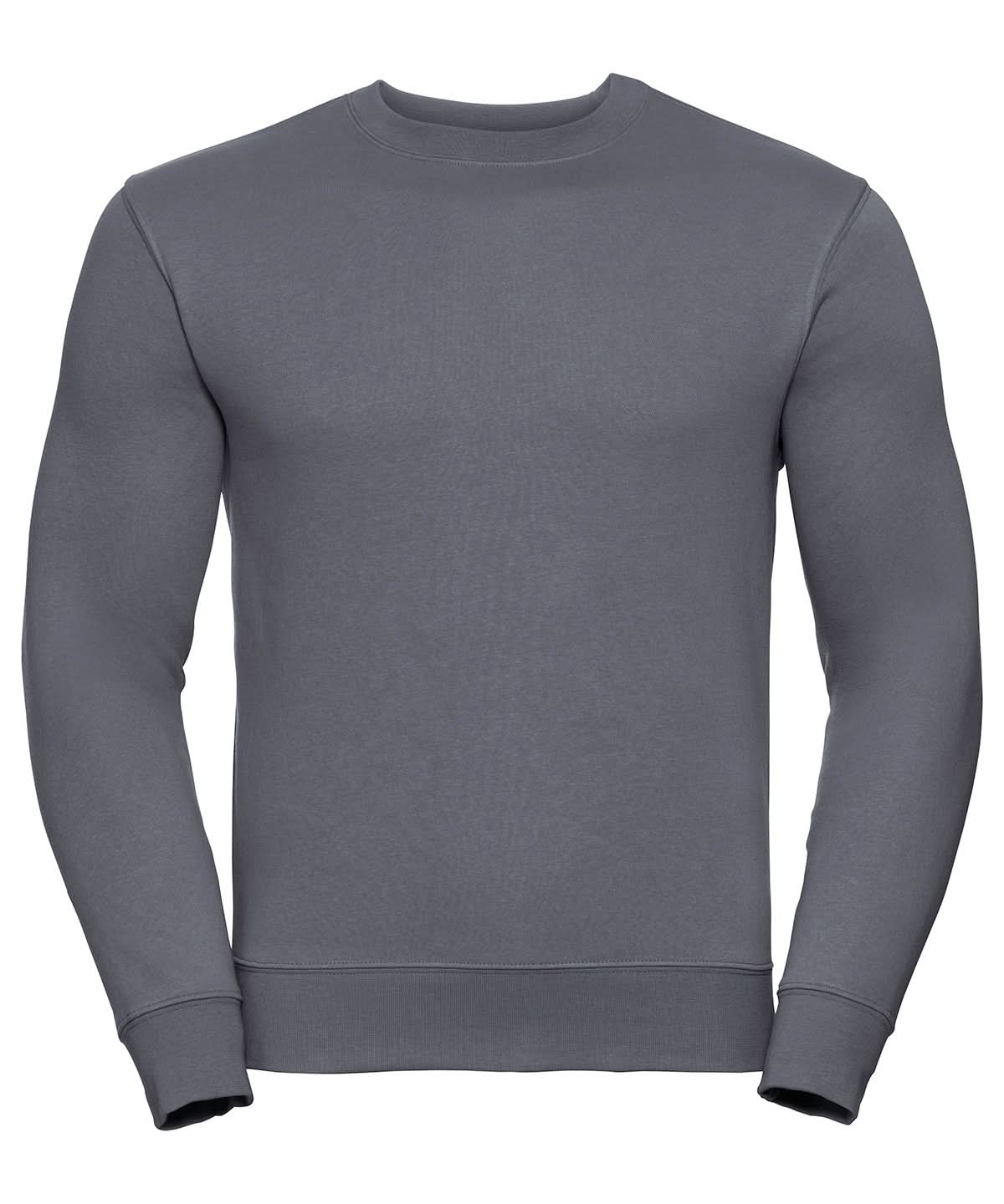 Russell Europe Set in Sleeve Sweatshirt Convoy Grey J262M - Convoy Grey - Customisable Sweatshirts
