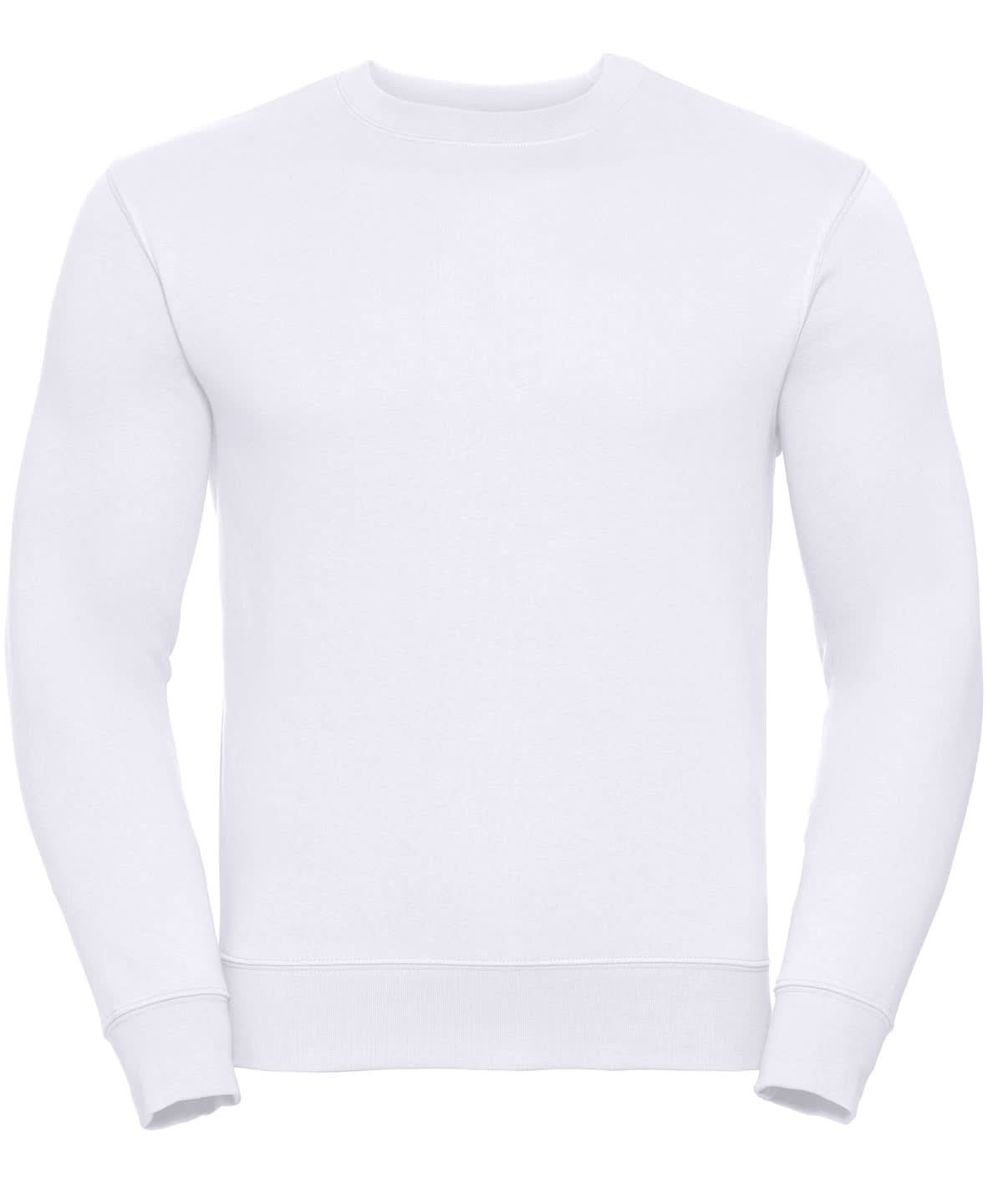 Russell Europe Set in Sleeve Sweatshirt White J262M - White - Customisable Sweatshirts