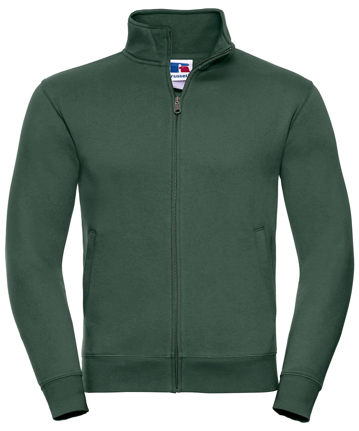 Russell Europe Authentic sweatshirt jacket J267M - Bottle Green - Customisable Jackets