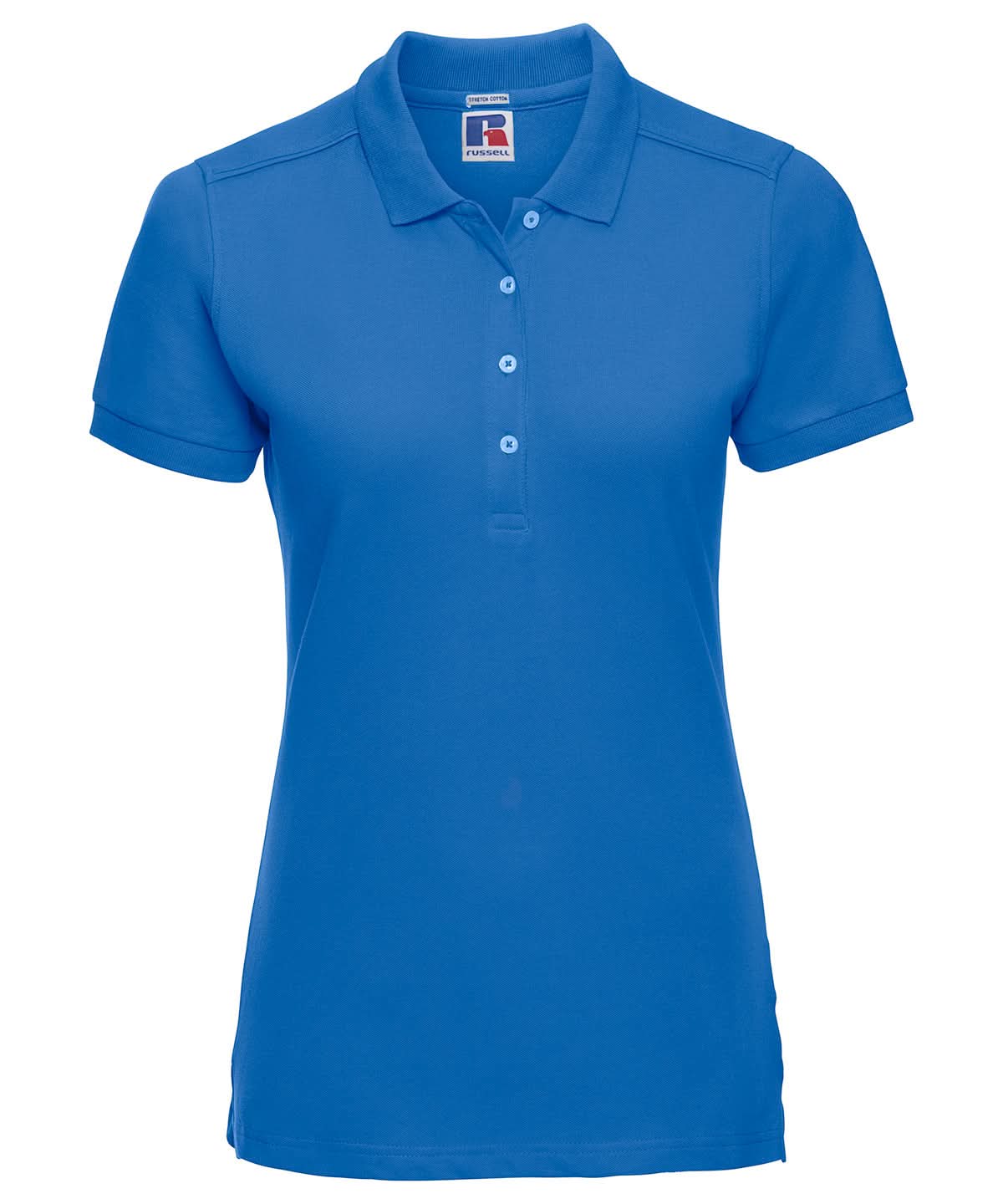Russell Europe Womens stretch polo j566f - Azure Blue - Customisable Polos
