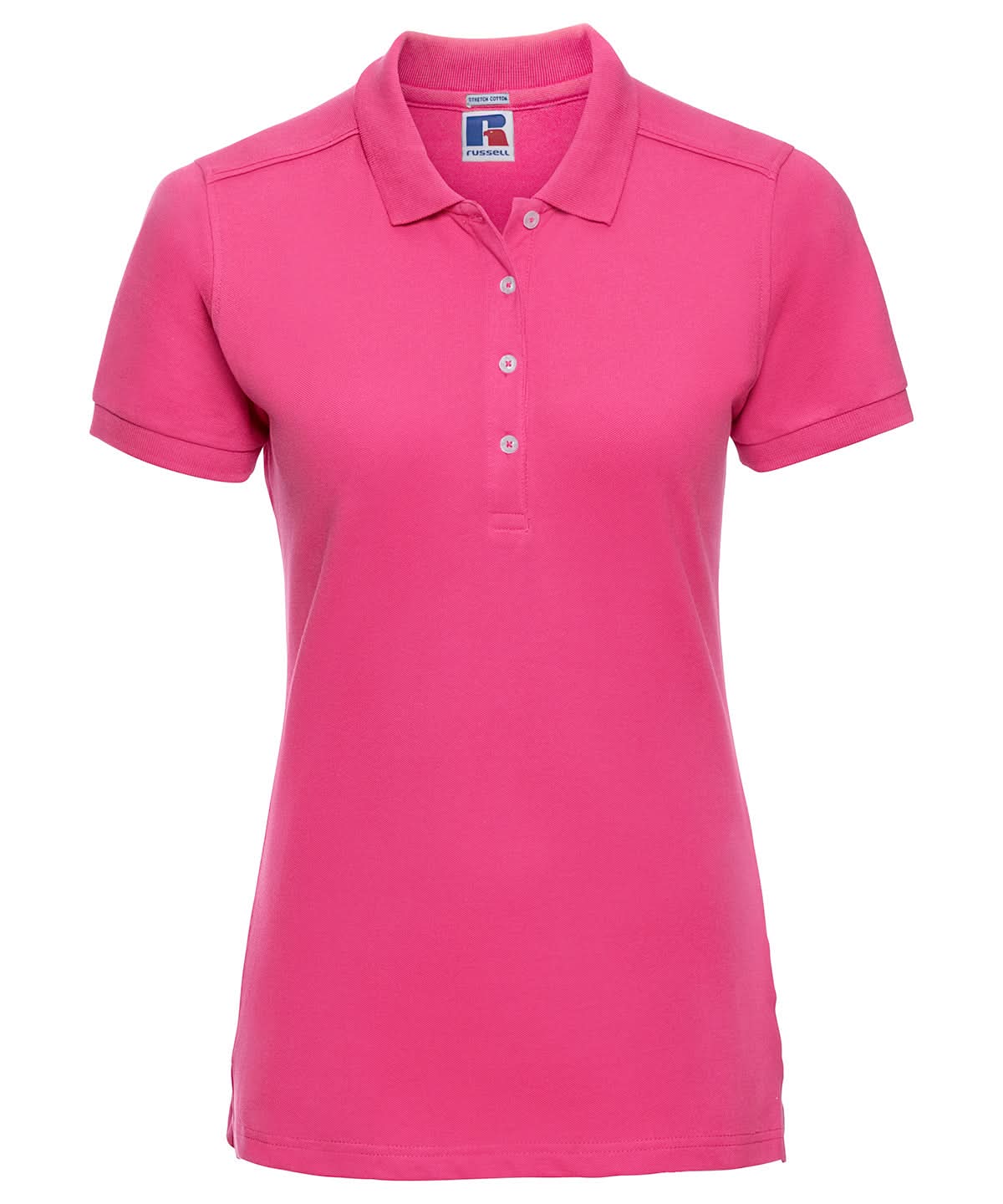 Russell Europe Womens stretch polo j566f - Fuchsia - Customisable Polos