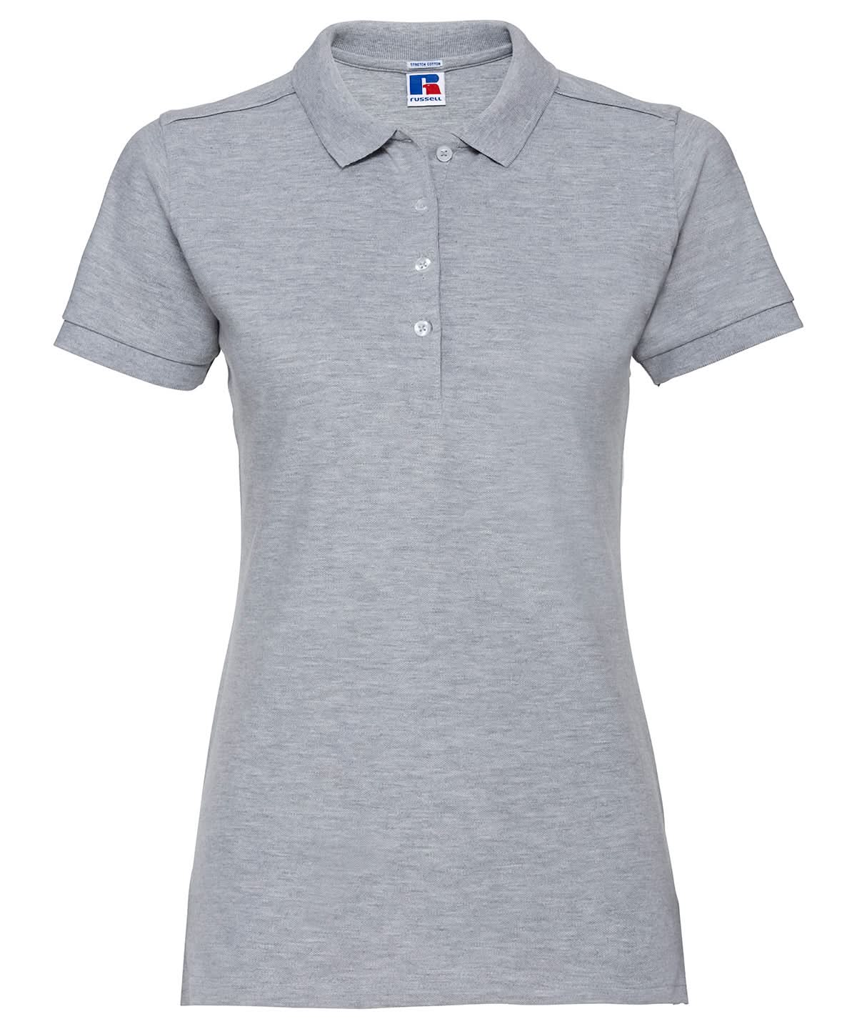 Russell Europe Womens stretch polo j566f - Light Oxford - Customisable Polos