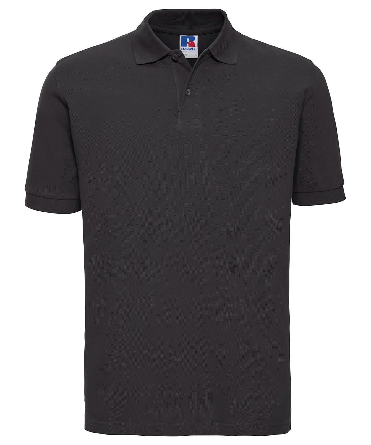 Russell Europe Classic cotton piqu polo J569M - Black - Customisable Polos
