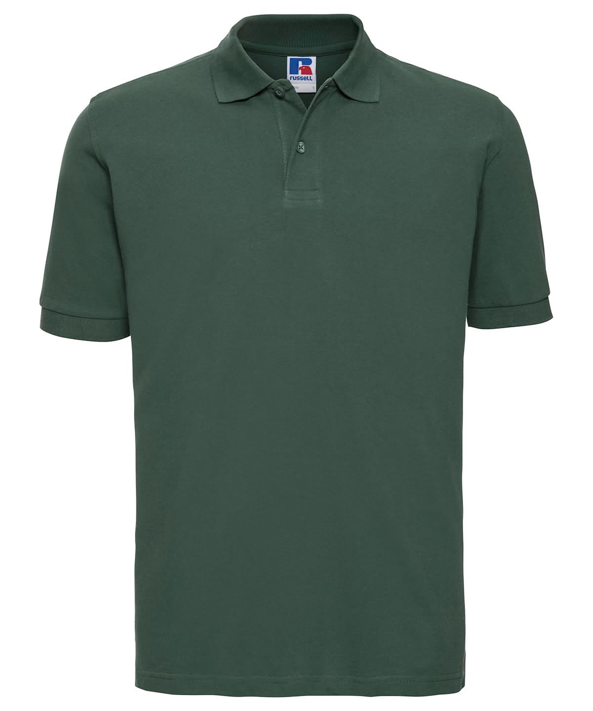 Russell Europe Classic cotton piqu polo J569M - Bottle Green - Customisable Polos