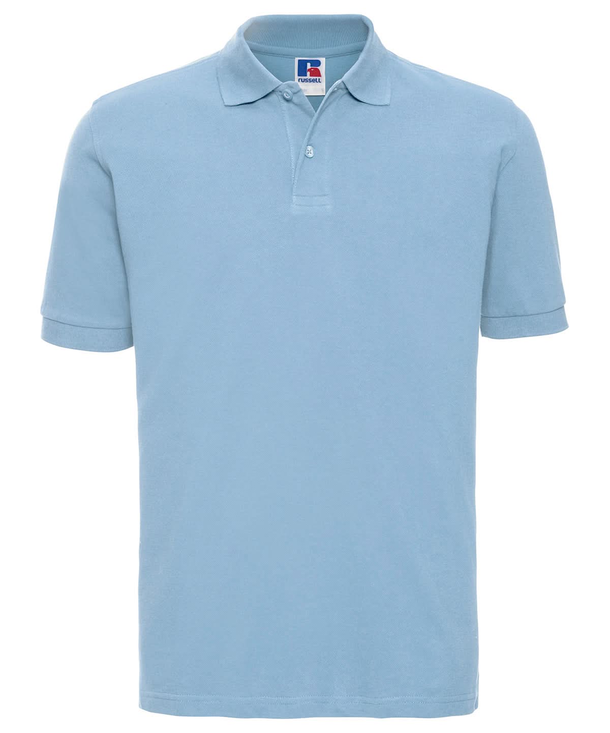 Russell Europe Classic cotton piqu polo J569M - Sky - Customisable Polos